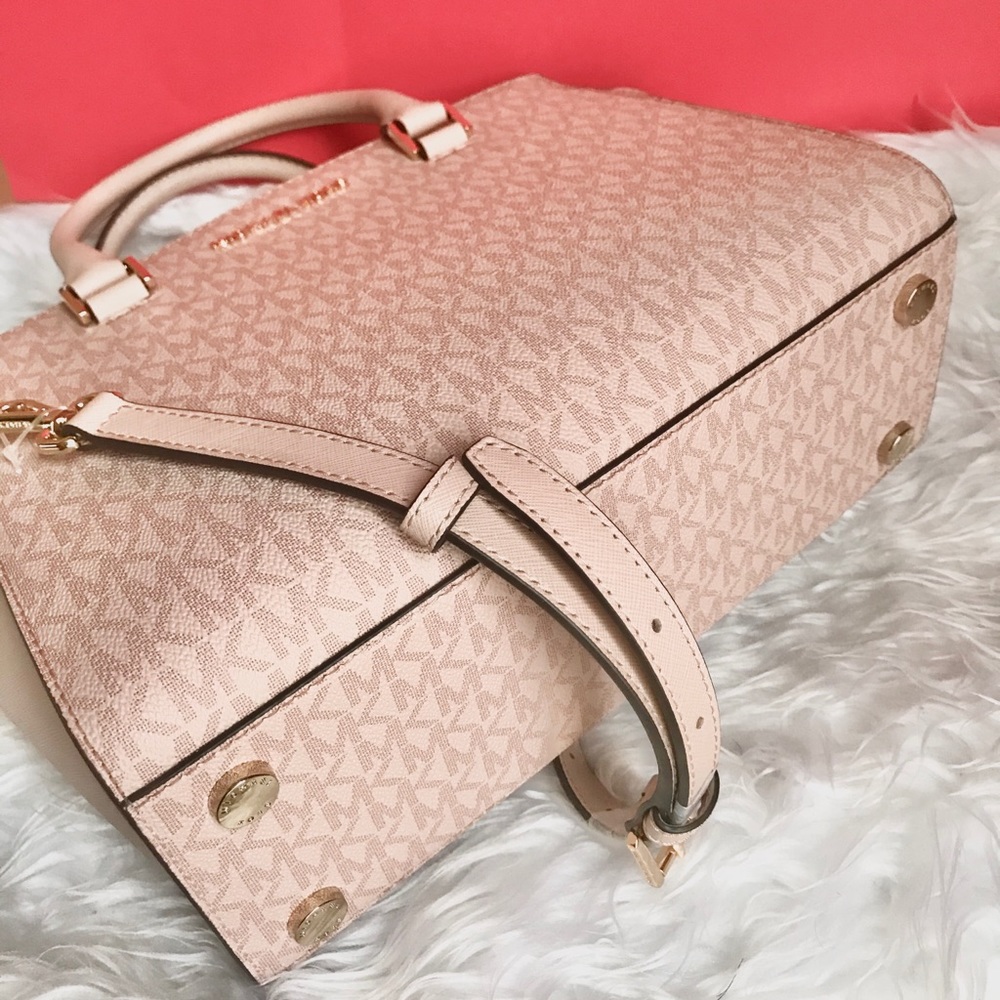 🌺 NEW MK MICHAEL KORS SIGNATURE SELMA SATCHEL - Picture 5 of 7